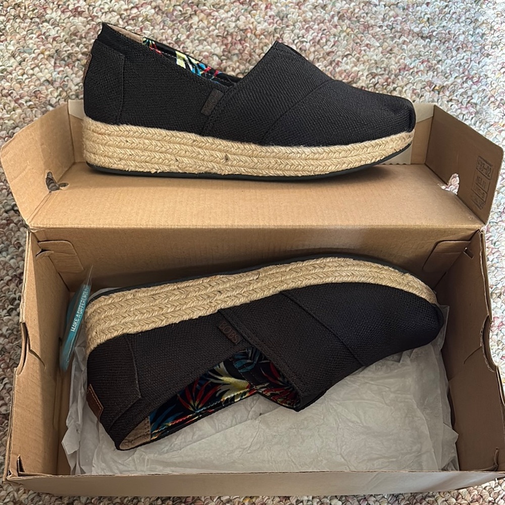 BOBS from Skechers Black Espadrilles